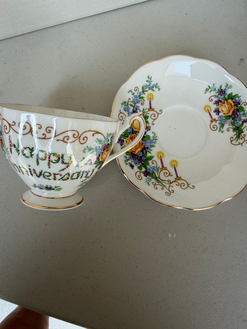 Princess Anne remembrance series teacup & saucer.