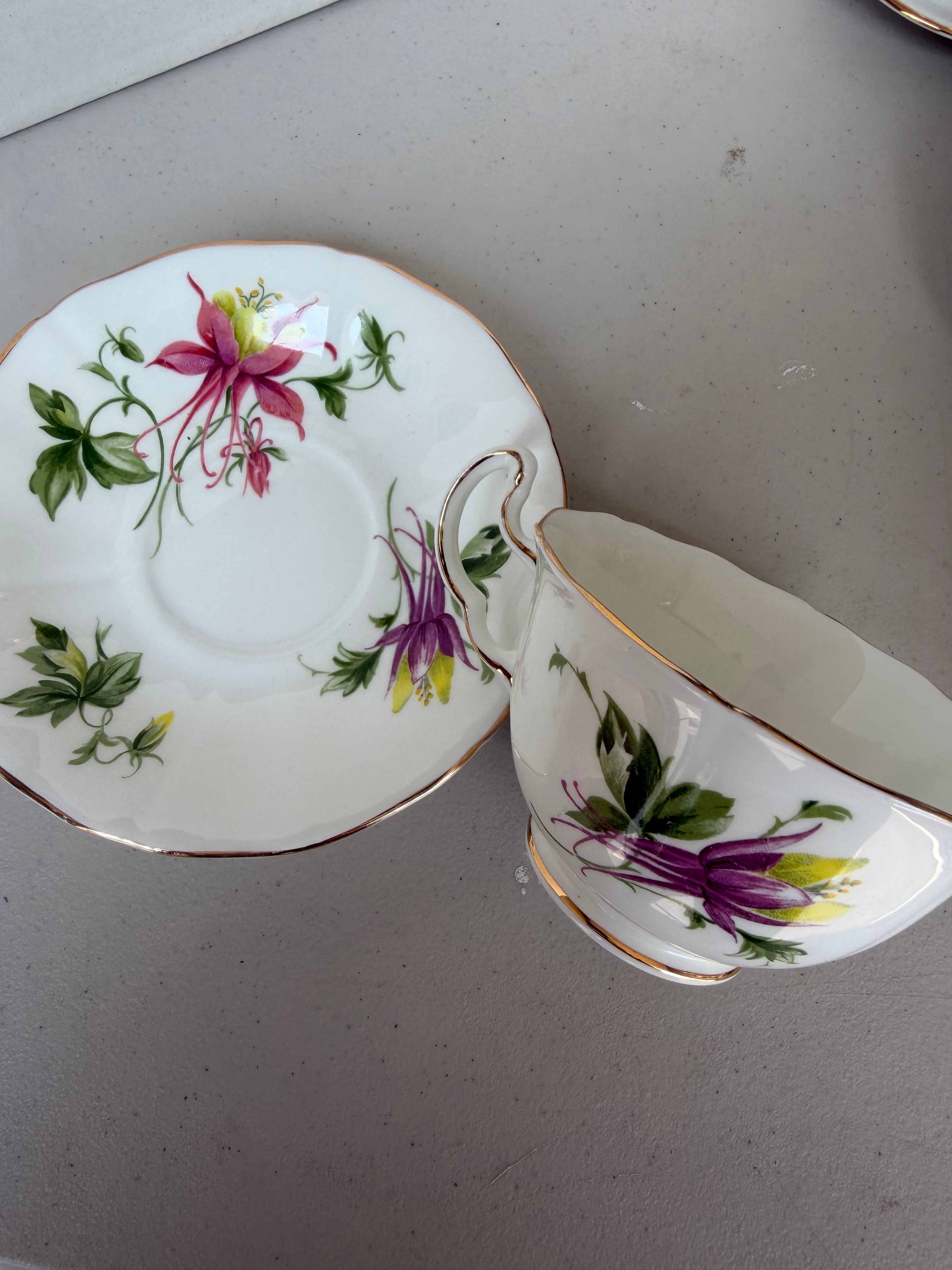 Adderley China teacup and saucer