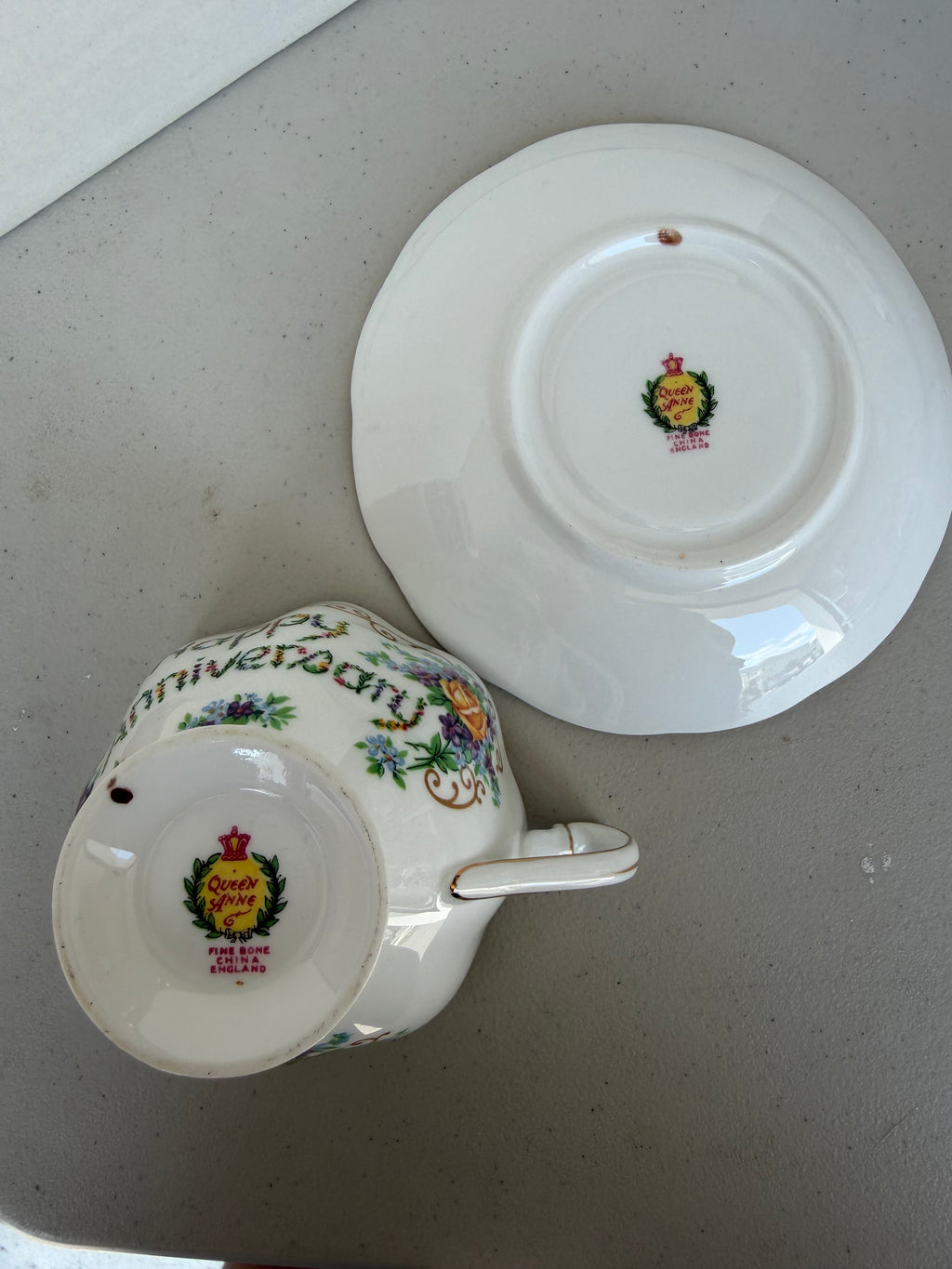 Princess Anne remembrance series teacup & saucer.