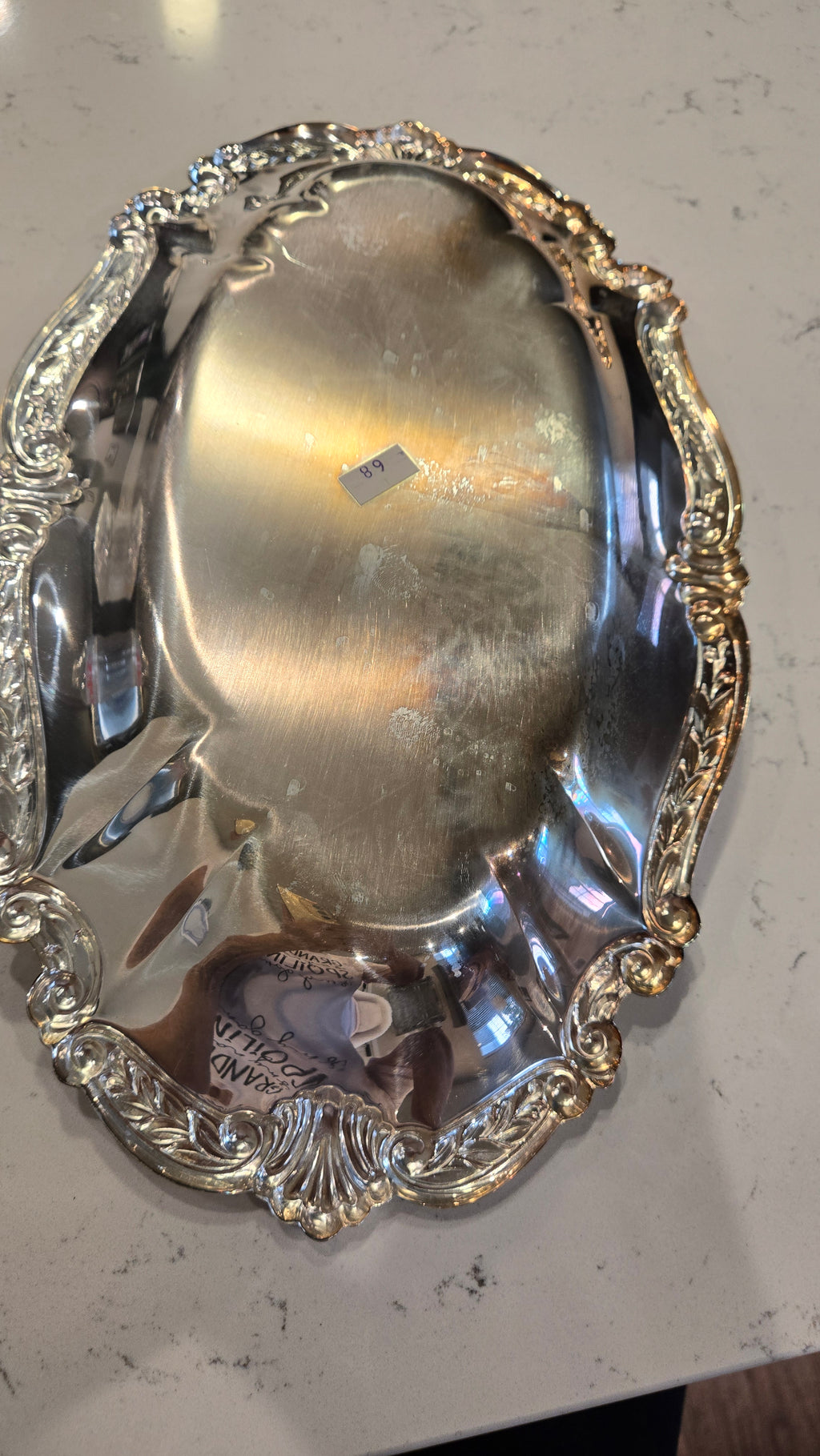 Vintage Sheridan silver-plated Serving Tray