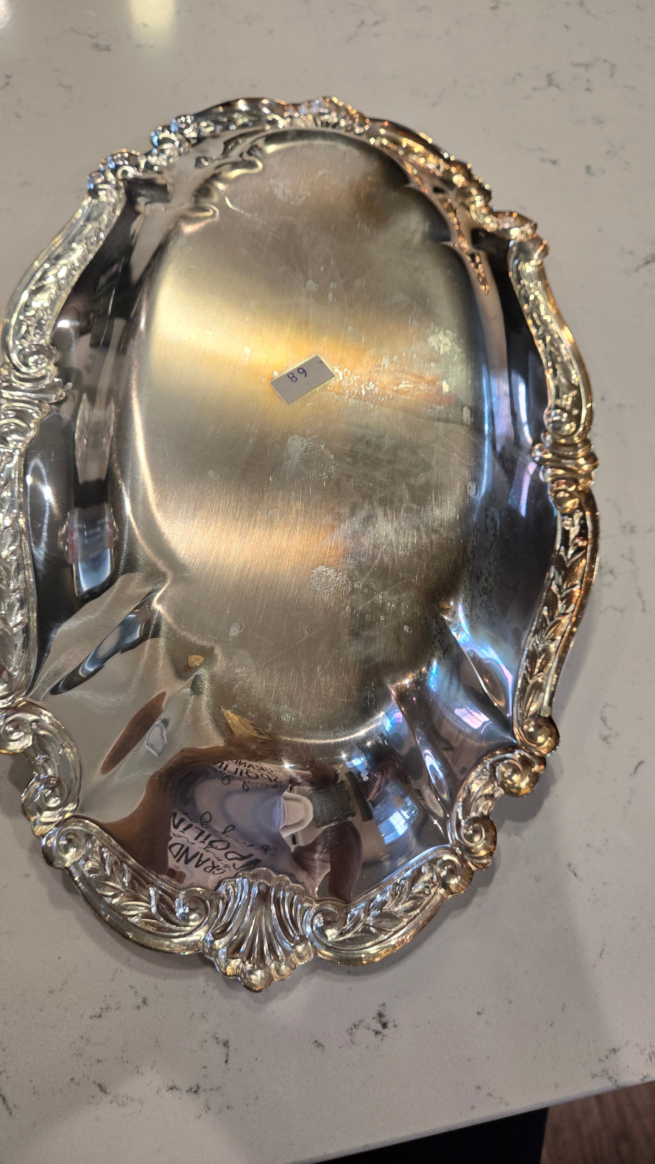 Vintage Sheridan silver-plated Serving Tray