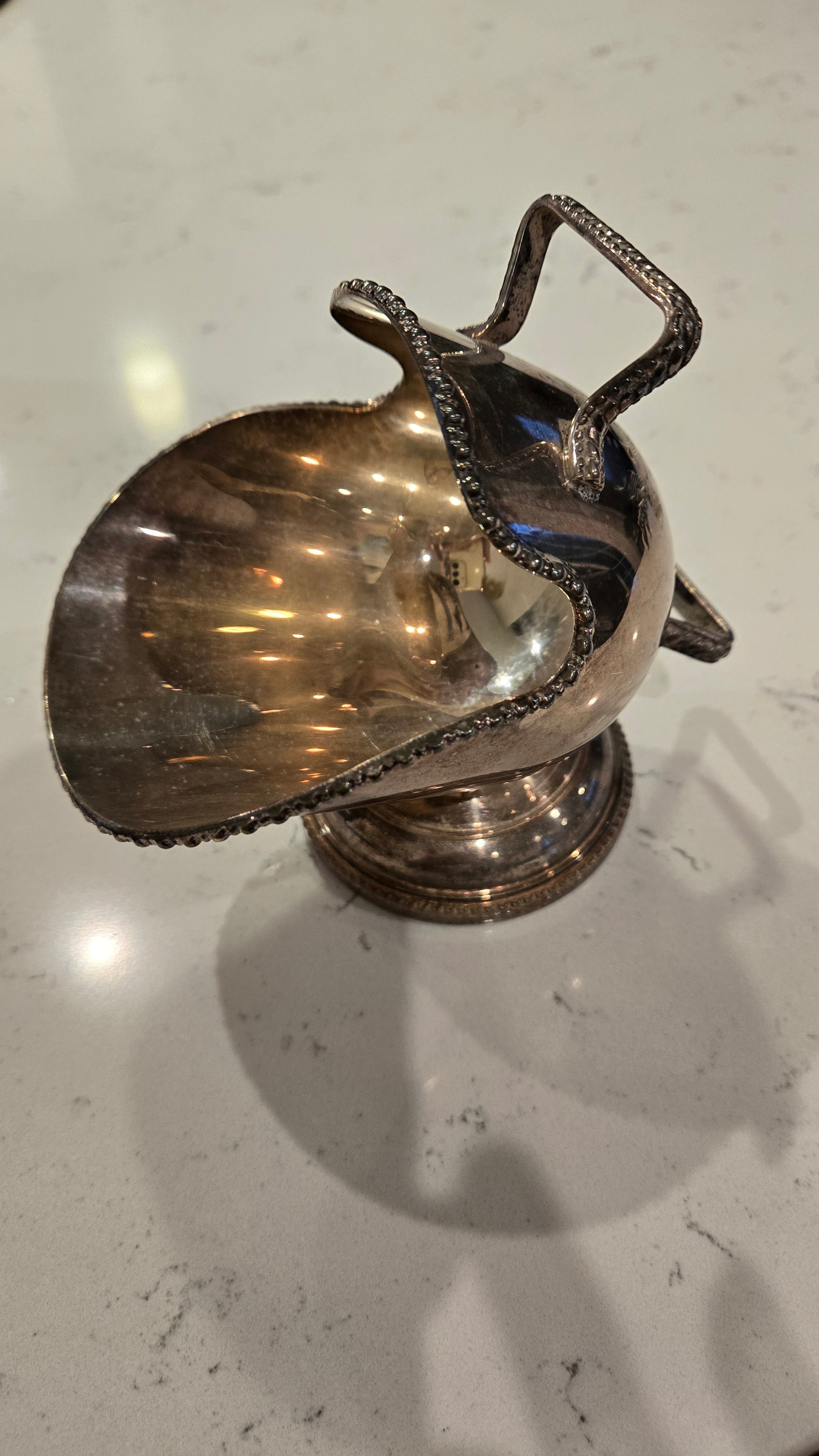 Vintage Sivler Sugar Scuttle