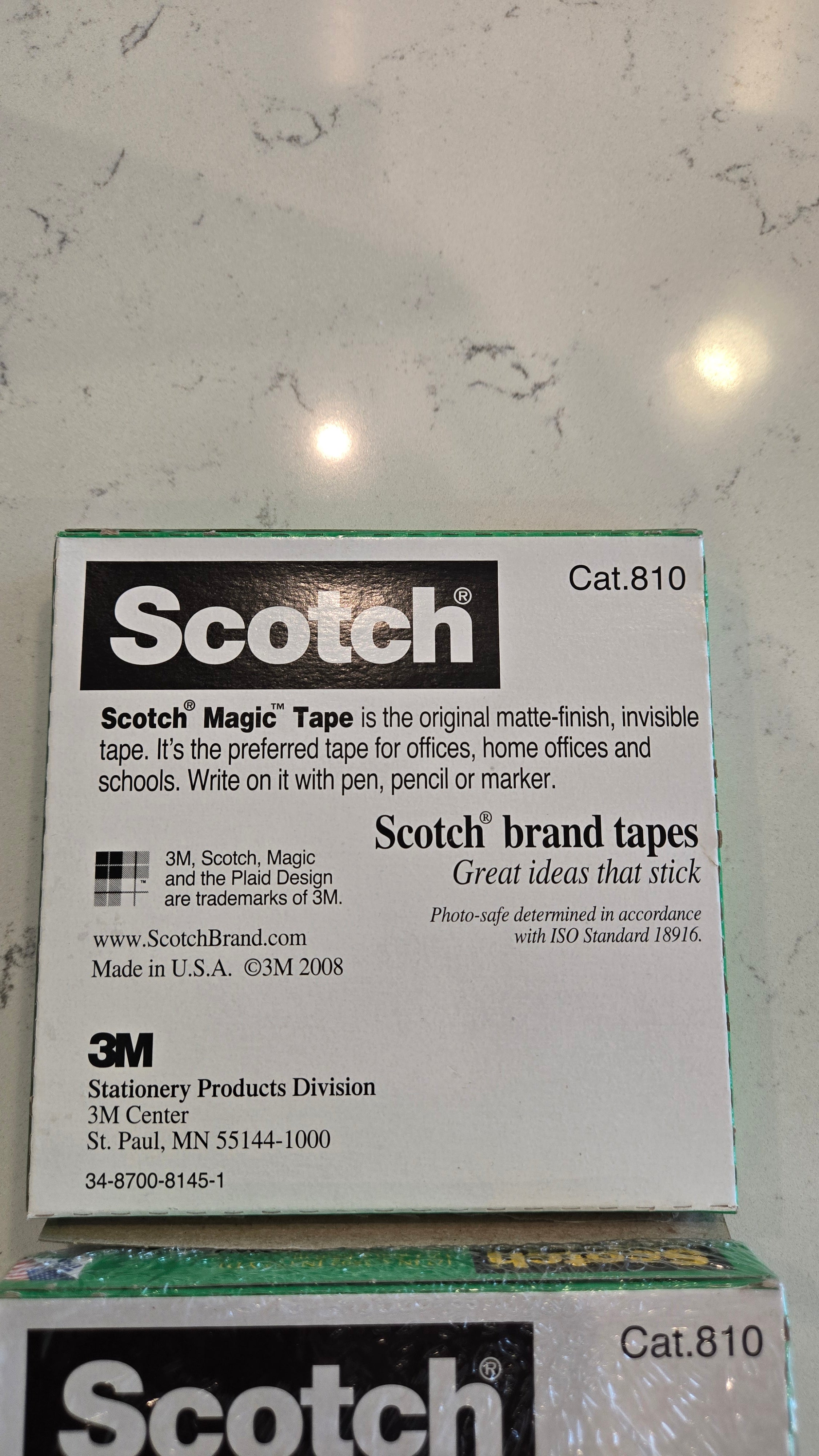Scotch Magic Tape Refills, 1/2 in. x 2,592 in., 2 Boxes/Pack