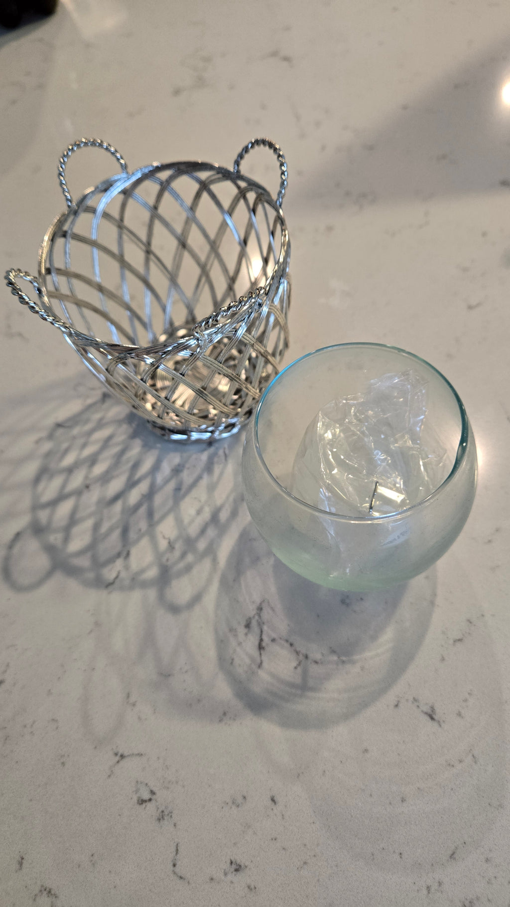Silver votive holder