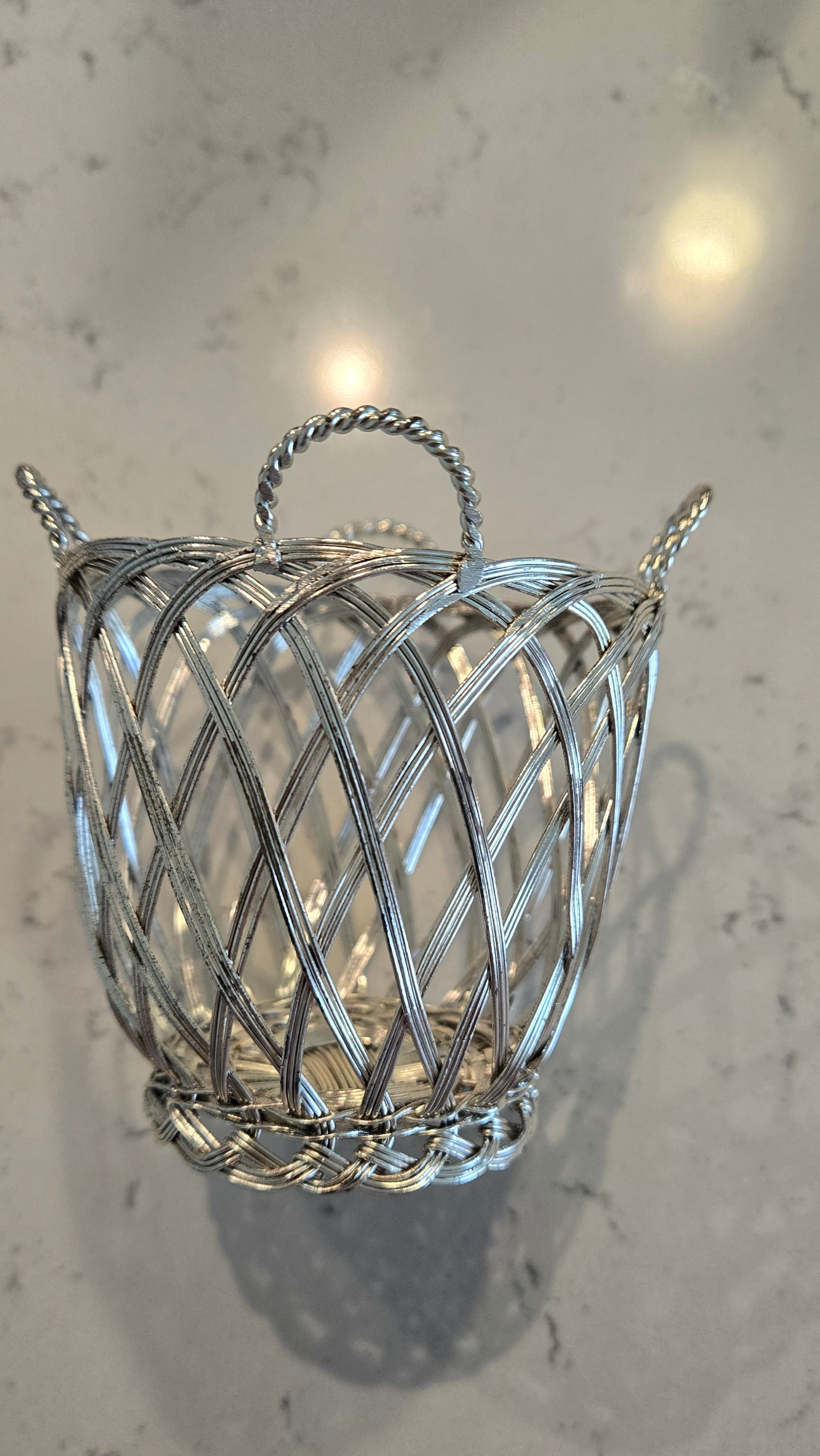 Silver votive holder