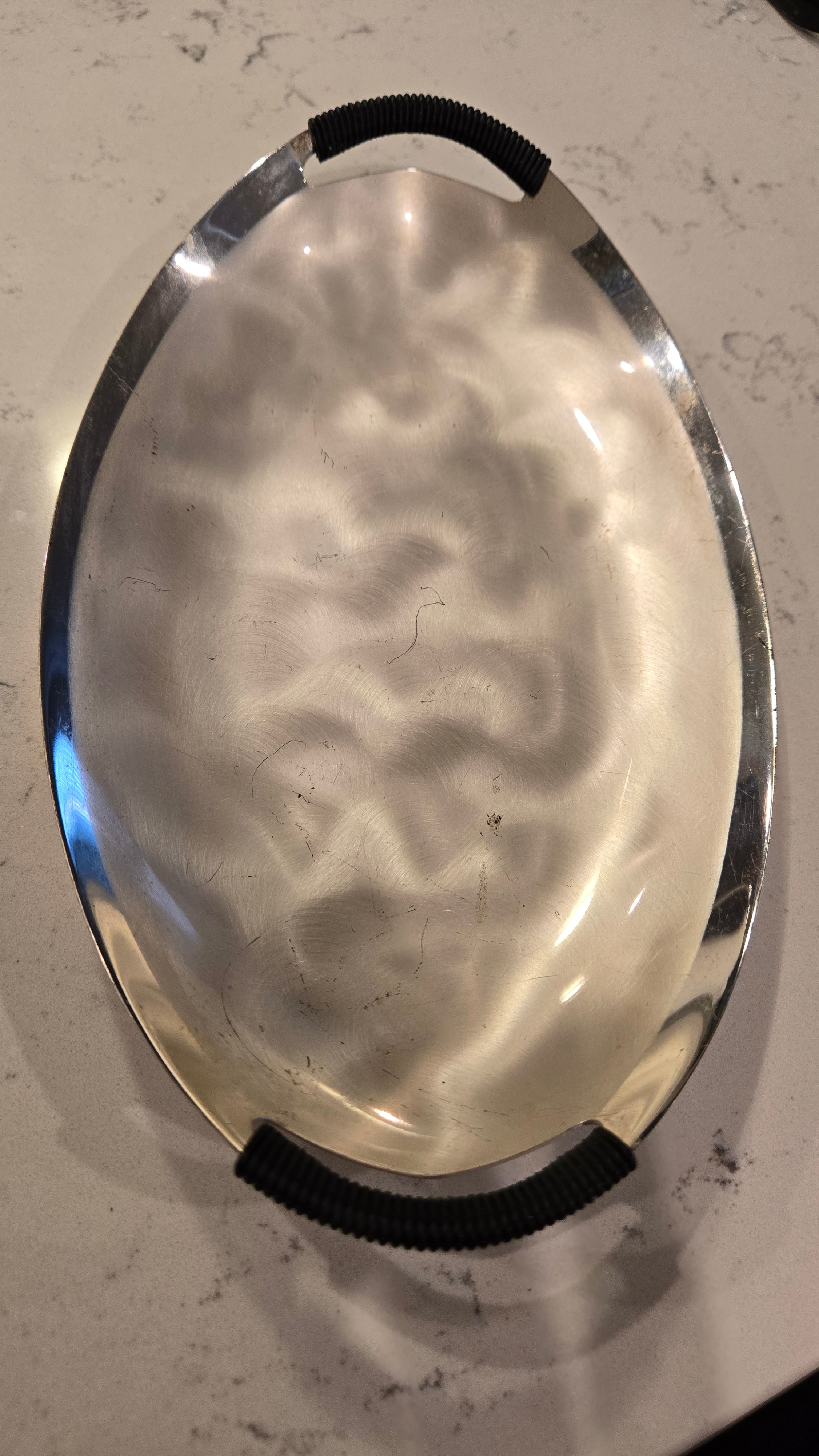 Silver plated WMF Ikora oval serving tray.